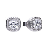 Costco UK Diamonfire Sterling Silver Square Pave Set Cubic Zirconia Stud Earrings 1.57 Carat- Buy online at McGrocer