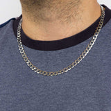 Fred Bennett sterling silver curb chain necklace, imported from the UK