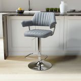 Costco UK Shankar Cortez Light Grey Faux Leather Bar Stool, 2 Pack- Buy online at McGrocer