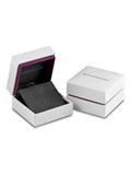 Sterling silver cubic zirconia twist stud earrings 5mm (British brand)