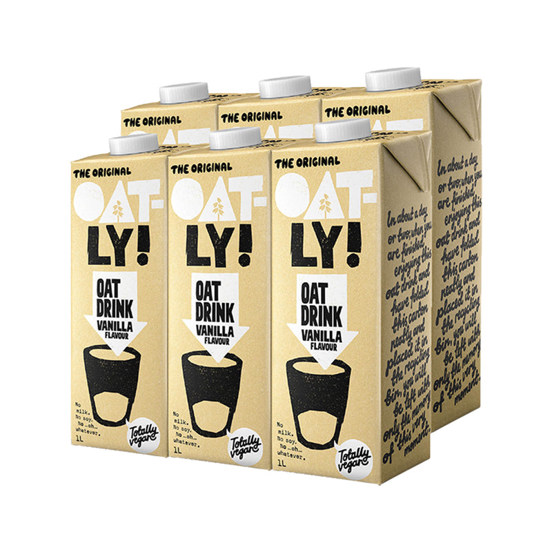 Oatly Vanilla Oat Milk Drink 6x1L bottles imported from the UK