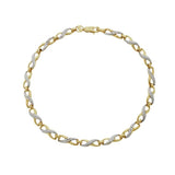 Revere 9ct gold diamond twist bracelet, imported from the UK