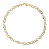 Revere 9ct gold diamond twist bracelet, imported from the UK