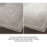 Nourison Glitz Silver Border runner rug 69 x 229 cm, UK version