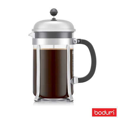 Costco UK Chrome-Plated Stainless Steel Cafetiere with 1.5 Litre Capacity- Buy online at McGrocer