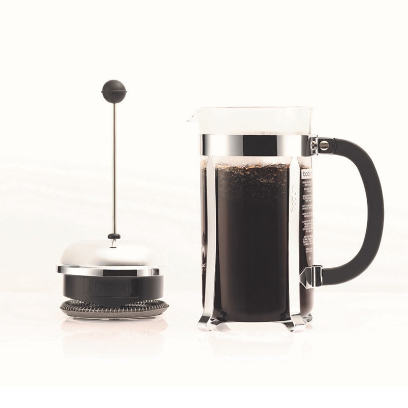 Bodum Chambord Cafetiere Chrome 8 Cup/1L - British product