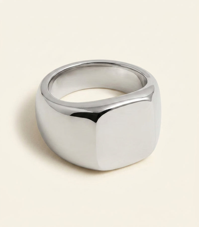 Vivienne Westwood Carlo Orb signet ring with crystal, imported from the UK