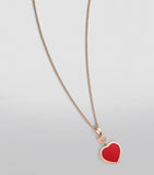 Chopard Happy Hearts pendant rose gold carnelian diamond, UK version