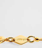 Anni Lu gold-plated slim pearly bracelet, UK version