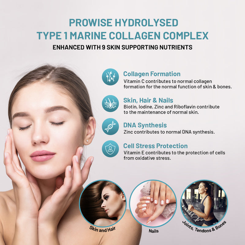 Prowise Healthcare marine collagen with hyaluronic acid 90 capsules (British brand)