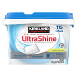 Kirkland Signature dishwasher pacs lemon citrus scent 115 count, UK version
