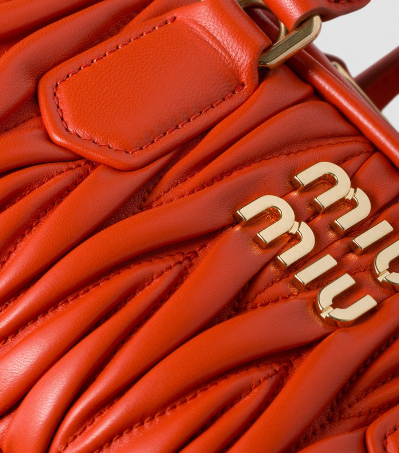 Miu Miu small Matelassé leather Arcadie top-handle bag - British product