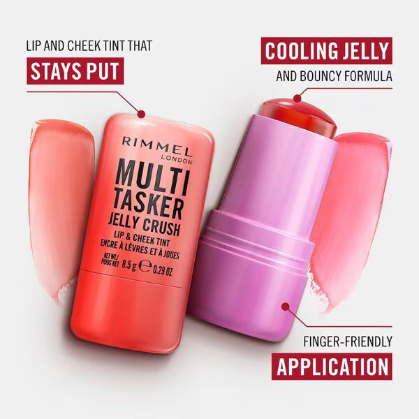 Rimmel Jelly Crush Lip Tint Red Pepper, imported from the UK