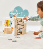 Janod wooden multi-activity cube, imported from the UK