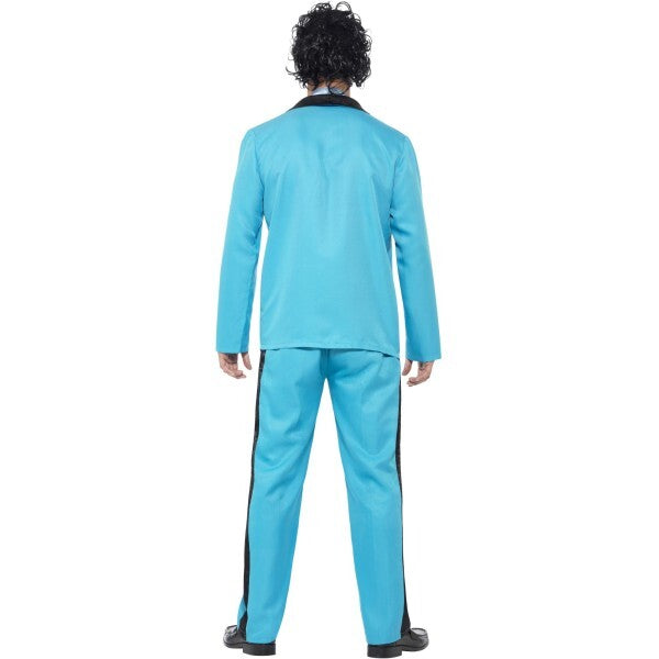 Smiffys 80s Prom King costume with blue jacket and trousers (British brand)