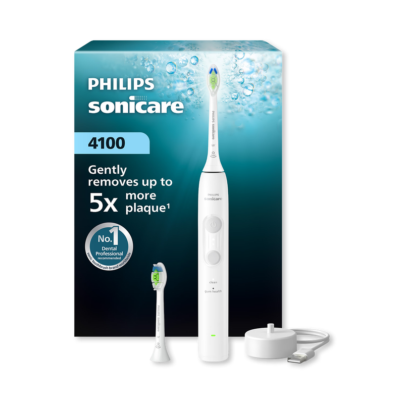 Philips Series 4000 Sonicare White electric toothbrush, imported from the UK