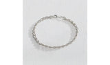 Argos Revere Italian Sterling Silver Three Strand Braid Bracelet 19cm/7.5in- Buy online at McGrocer
