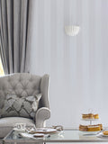 Laura Ashley wallpaper Silver Lille Matt Perlised Stripe 10m, imported from the UK