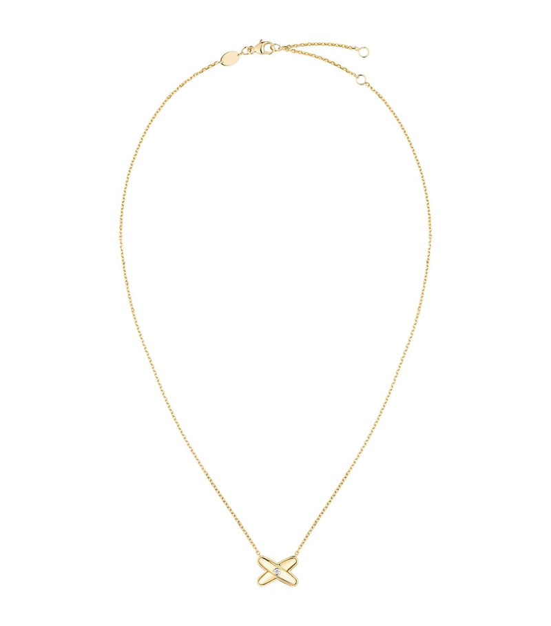 Chaumet Jeux de Liens pendant necklace yellow gold diamond, imported from the UK