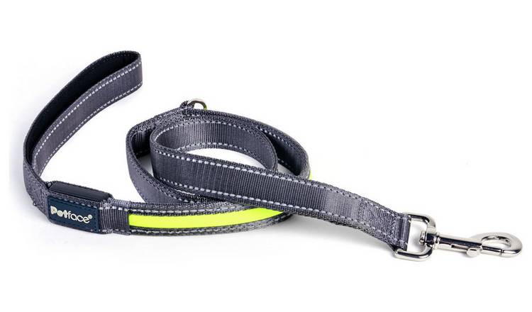 Petface Reflective Yellow Flashing Dog Lead 120m, imported from the UK