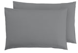 Argos Home pillowcase pair grey L75 x W50cm - British product