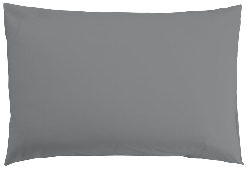 Argos Home pillowcase pair grey L75 x W50cm - British product