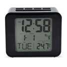 Acctim Cole radio controlled LCD display alarm clock black - British product