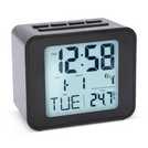 Acctim Cole radio controlled LCD display alarm clock black - British product