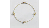 Argos Revere 9ct Yellow Gold Mother of Pearl Clover Bracelet- Buy online at McGrocer