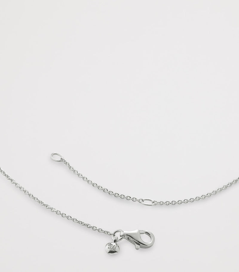 Monica Vinader sterling silver heart necklace, UK version