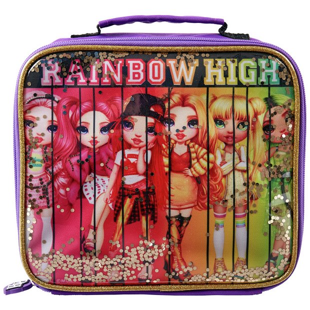 Zak Rainbow High Glitter Lunch Bag 20x23x8cm (British brand)