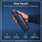 Ion8 Ash Navy water bottle 600ml, UK version