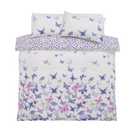 Argos Home watercolour butterflies bedding set double - British product