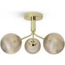 Habitat Edie champagne glass flush ceiling light, UK version