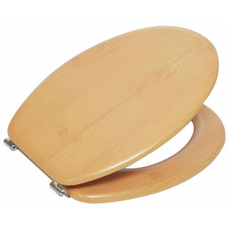 Argos Home pine effect toilet seat natural 45x37x5cm - British product