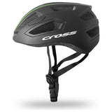 Cross bike helmet black and green 58-62cm - British product