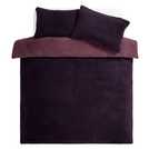 Argos Home double sided fleece purple duvet cover for double bed - British product