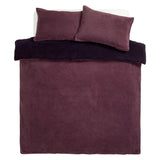 Argos Home double sided fleece purple duvet cover for double bed - British product