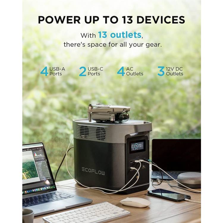 EcoFlow DELTA 2 portable power station 1024Wh (British brand)