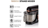 Tower Cavaletto stand mixer black rose gold, imported from the UK