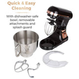 Tower Cavaletto stand mixer black rose gold, imported from the UK