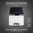 Luceco 11W PIR Guardian solar floodlight, UK version