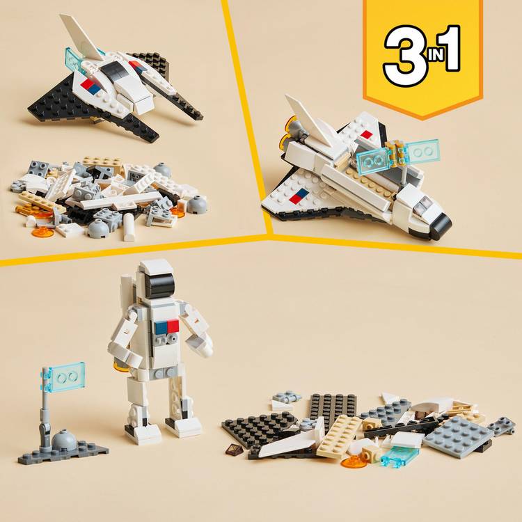 LEGO Creator 3-in-1 Space Shuttle toy 31134, UK version