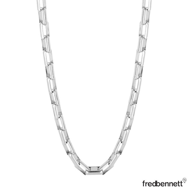Fred Bennett sterling silver box chain necklace 56cm (British brand)
