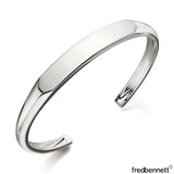 Fred Bennett flat top bangle sterling silver, UK version