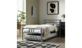 Argos Argos Home Atlas Metal Guest Bed Silver with 2 Mattresses Single Bed Set- Buy online at McGrocer