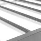 Argos Atlas silver guest bed single with mattresses - British product