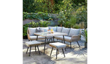 Habitat Malta 6 Seater Garden Corner Sofa Set Natural