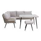 Habitat Malta garden sofa set natural 6 seater, UK version