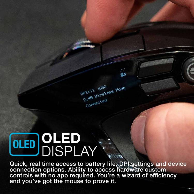 JLab Epic wireless ergonomic mouse black - British product